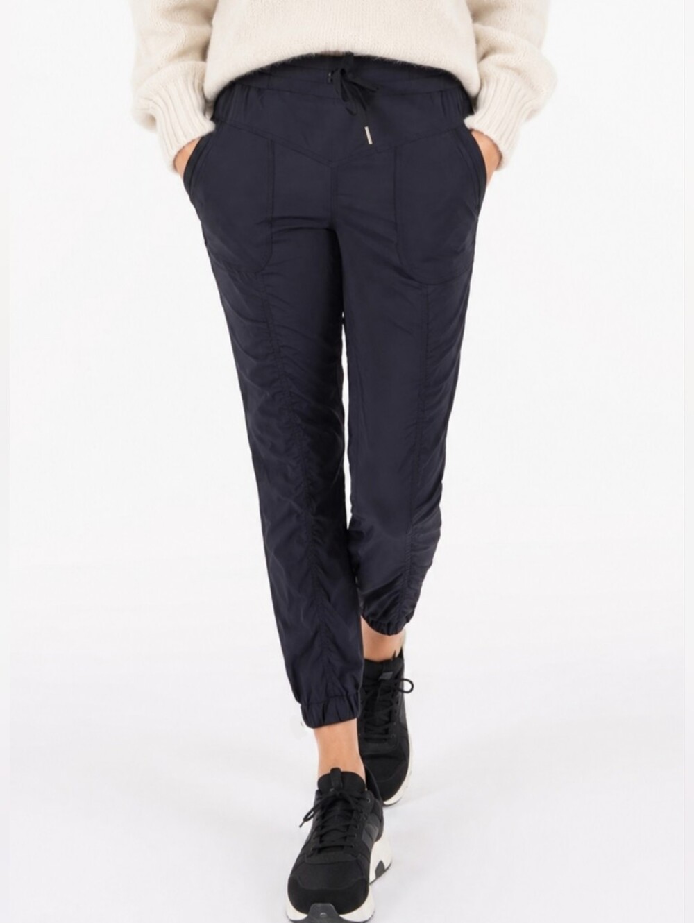 INDYGENA Maeto II Black Track Pants Joggers Drawstring Waist M Medium Mateo